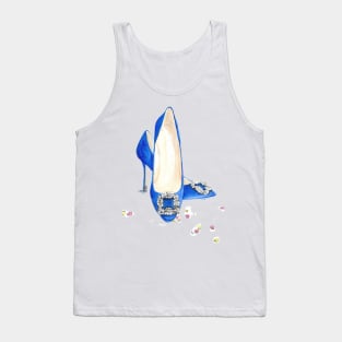 Blue Shoes and Diamonds Tank Top